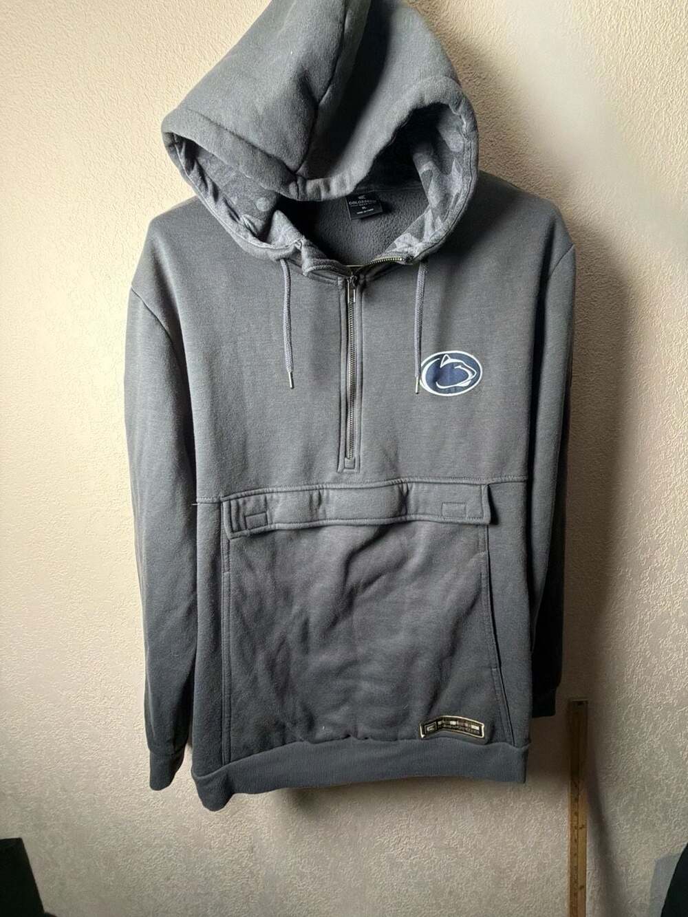 Men's Colosseum Penn State XL OHT Military Appreciation Grey Quarter-Zip